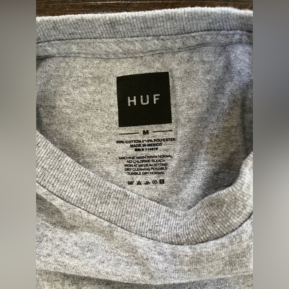 Huf Gray T-shirt - Picture 3 of 5